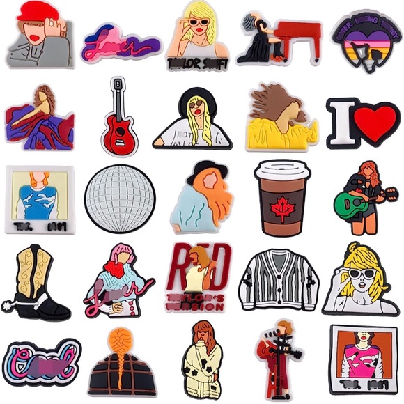 Taylor Swift Accessories - NWT Taylor Swift Croc charms era tour